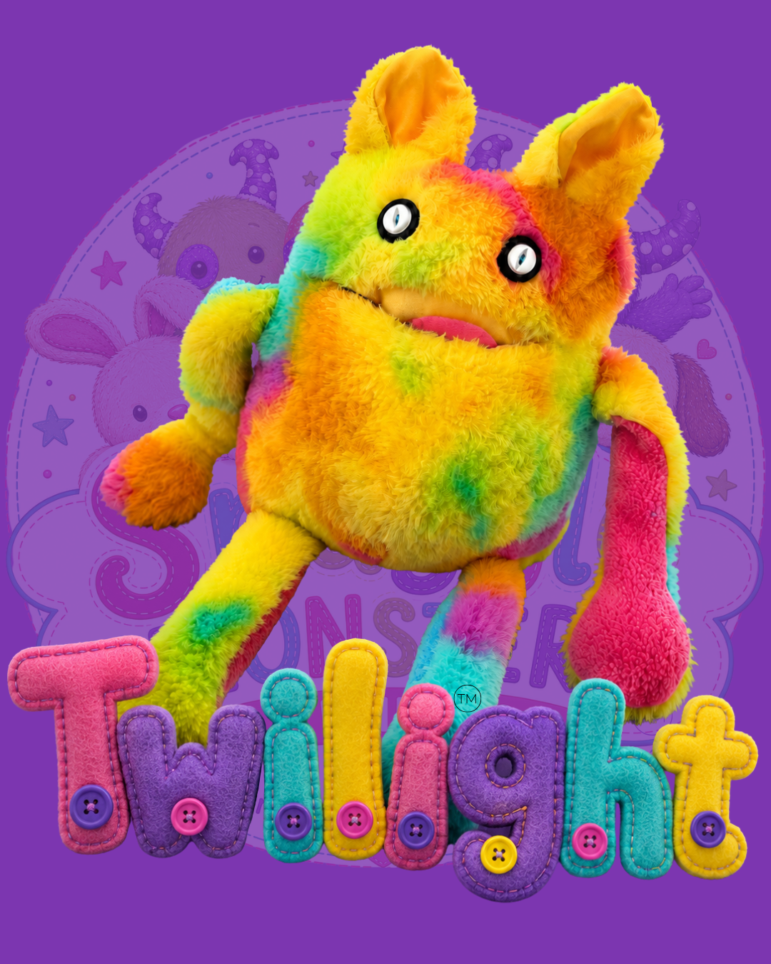 Twilight — a handmade stuffed monster